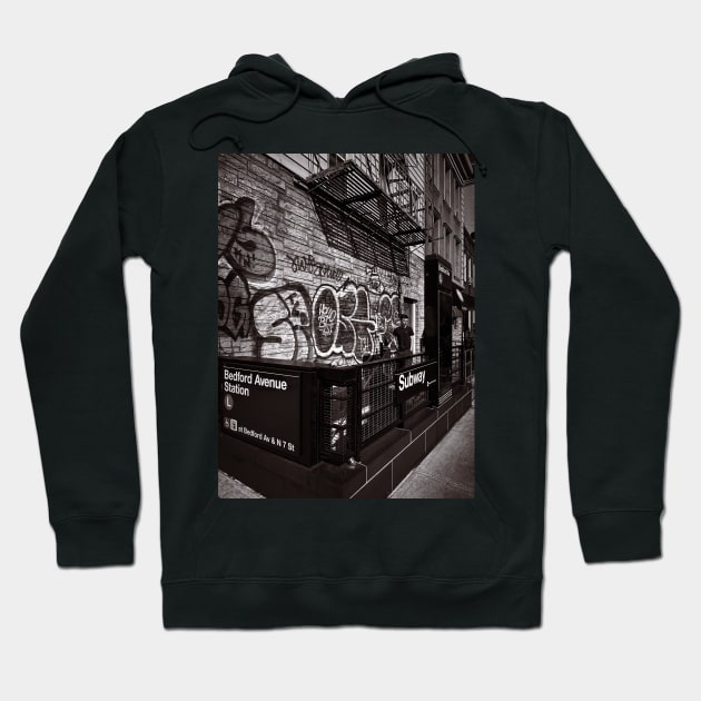 Brooklyn Graffiti Williamsburg NYC Hoodie by eleonoraingrid